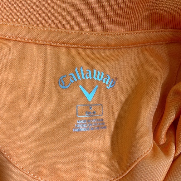 CALLWAY GOLF SHIRT WOMEN SIZE S ORANGE SLEEVELESS POLO - Picture 8 of 11